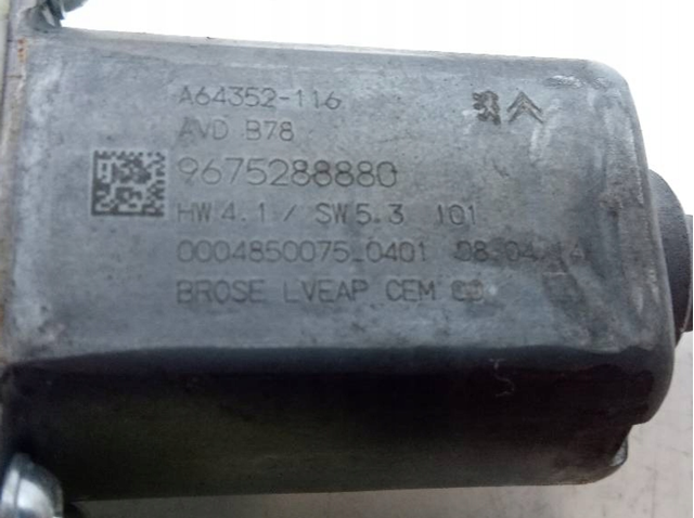 9675924680 Peugeot/Citroen Mecanismo levanta, puerta delantera derecha