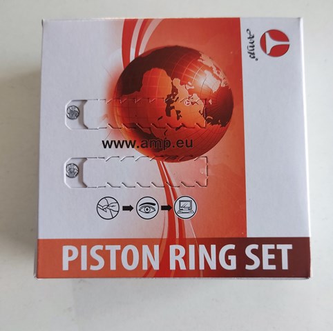 Juego de aros de pistón para motor, sobremedida (+0,50 mm) PRDAE493548050SET AMP/Paradowscy