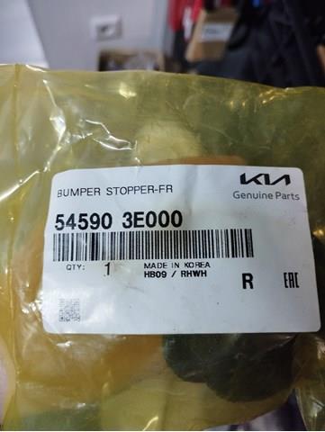 Almohadilla de tope, suspensión, eje delantero, abajo HYUNDAI 545903E000