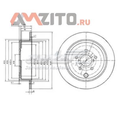 BG4158 Delphi disco de freno trasero