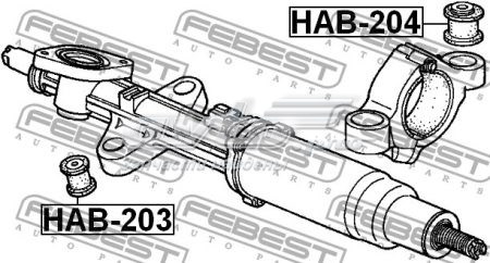 HAB-203 Febest silentblock de montaje del caja de direccion