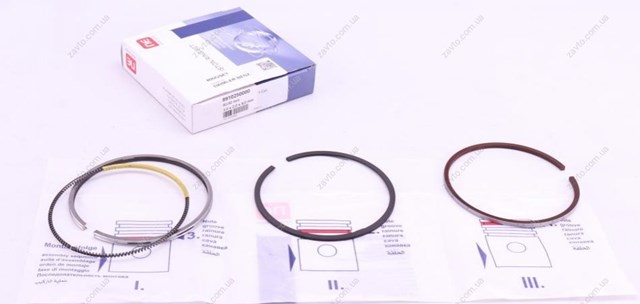 120010001600 NE/NPR Juego de anillos de pistón para 1 cilindro, STD