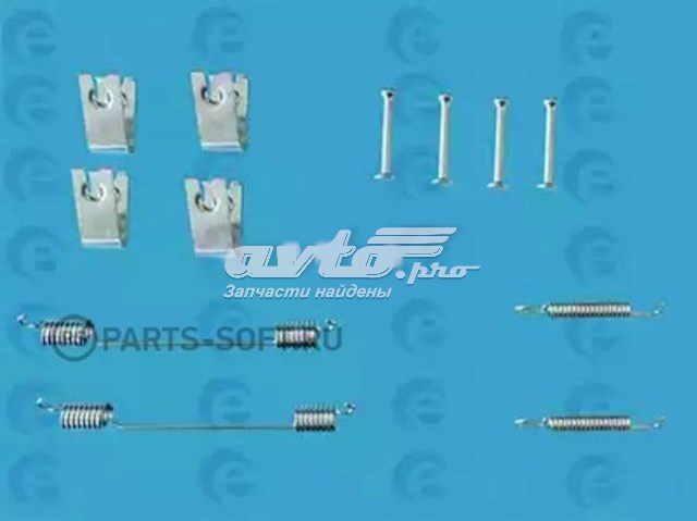 310084 ERT kit de montaje, zapatas de freno traseras