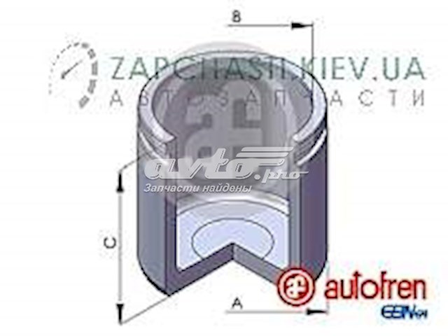 Pistón, pinza de freno delantero Renault Master 3 (EV, HV, UV)