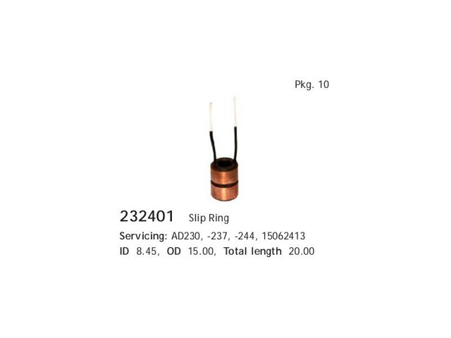 Comprar 232401 Cargo Colector de rotor de generador
