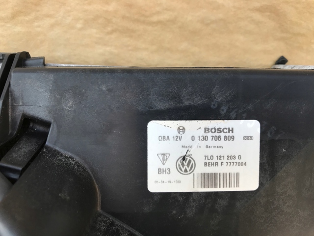 Bastidor radiador 7L0121203G Porsche
