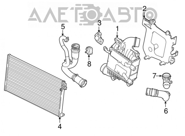 Radiador adicional de refrigeración del motor Jaguar T2H2530 precio, desde 191,66 EUR