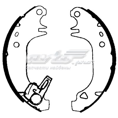 Zapatas de freno de tambor traseras HELLA 8DB355000581