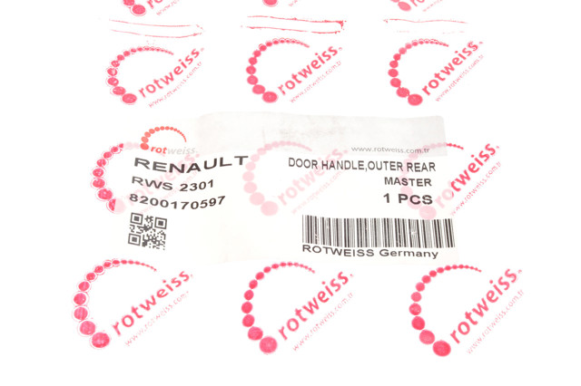 Manija exterior derecha de puerta delantera Rotweiss RWS2301 precio, desde 20,87 EUR