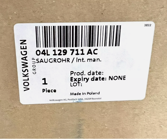 04L129711AC VAG colector de admisión, suministro de aire