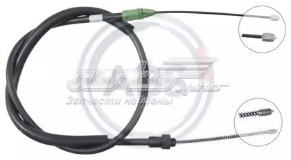 365312681R Renault (RVI) cable de freno de mano trasero izquierdo