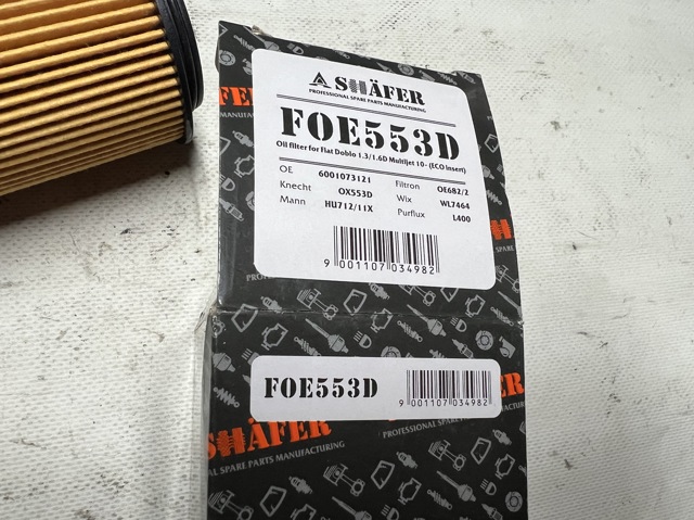 Filtro de aceite FOE553D Shafer