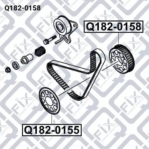 Q1820158 Q-fix Engranaje del eje equilibrador