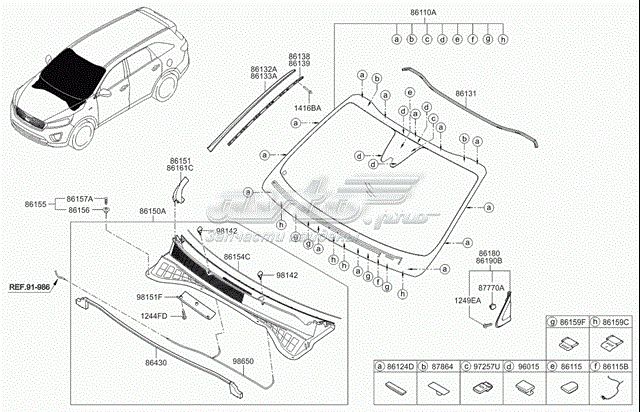 Comprar Parabrisas KIA Sorento III UM