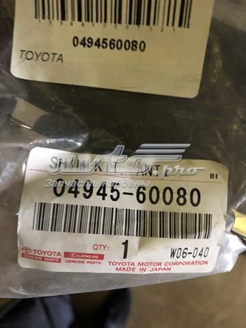 0494560080 Toyota lamina antiruido pastilla de freno delantera