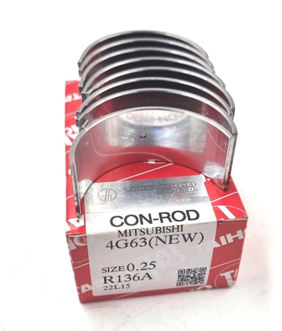 Juego de cojinetes de biela, cota de reparación (+0,25 mm) R136A025 Taiho