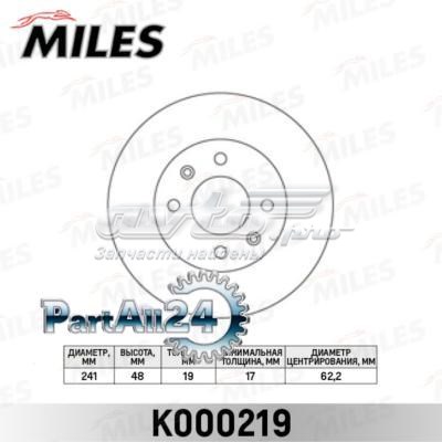 K000219 Miles freno de disco delantero