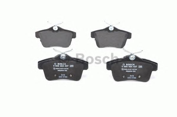 986494437 Bosch Pastillas freno traseras