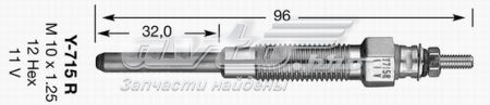 Y715R NGK Bujías de calentamiento
