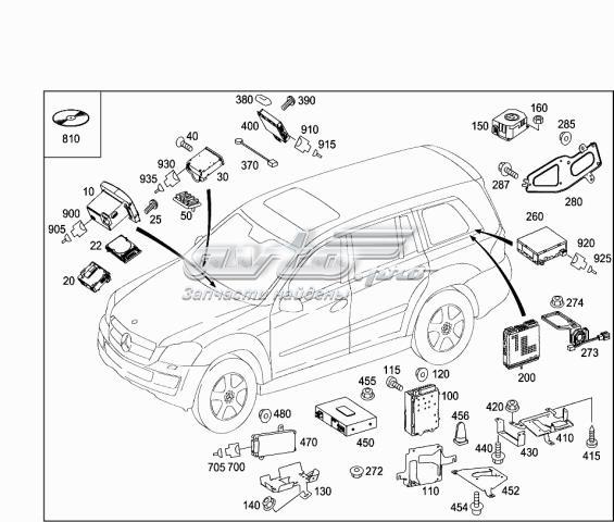 164870408980 Mercedes pantalla multifuncion