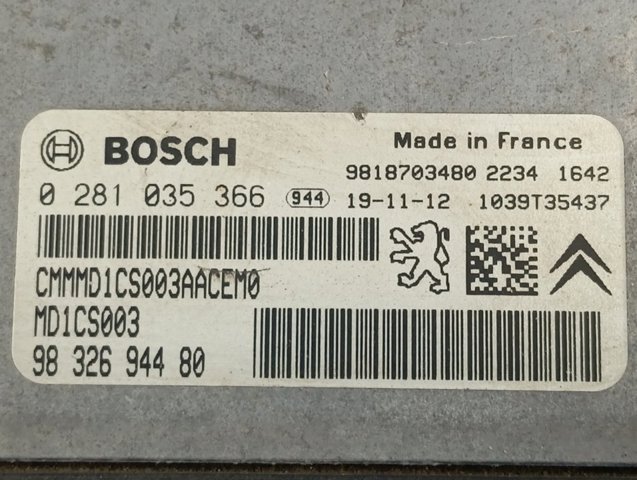  9832694480 Peugeot/Citroen