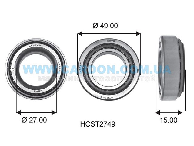 Comprar HCST2749 Koyo Cojinete de rueda trasero