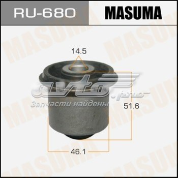 RU680 Masuma silentblock de brazo de suspensión delantero superior