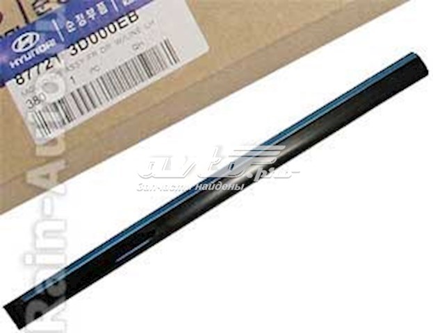 Moldura de la puerta delantera izquierda HYUNDAI 877211C500CA