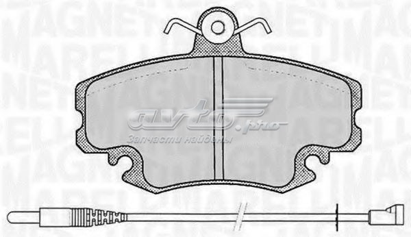 Pastillas de freno delanteras MAGNETI MARELLI 363916060203