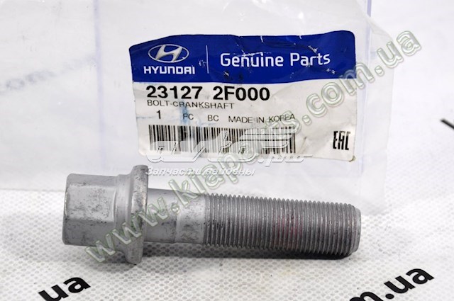 Perno de la polea del cigüeñal HYUNDAI 231272F000