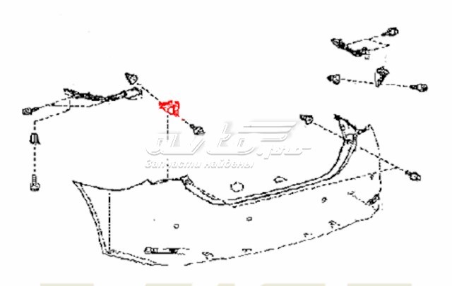 Soporte de paragolpes trasero izquierdo Toyota Corolla (E18)