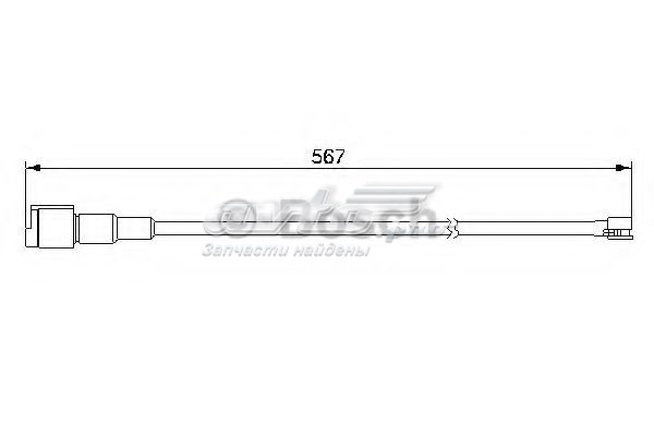 Contacto de aviso, desgaste de los frenos, trasero BOSCH 1987474977