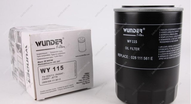 Filtro de aceite Wunder WY115 precio, desde 5,15 EUR
