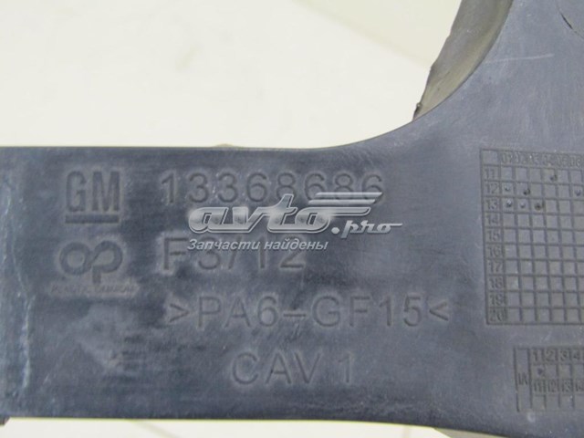 13368686 Opel Refuerzo parachoque delantero