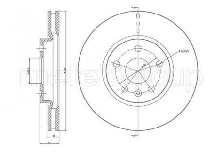 Freno de disco delantero CIFAM 8001005C