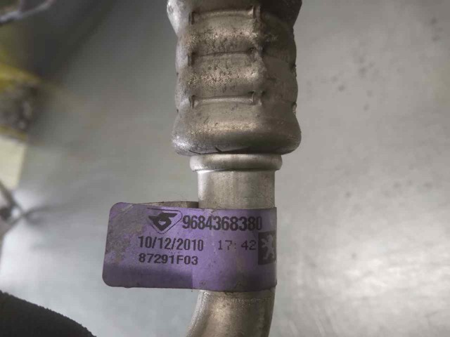 Manguera de aire acondicionado, del evaporador trasero al compresor 9684368380 Peugeot/Citroen