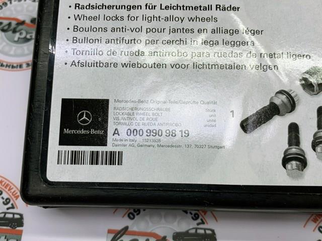 A0009909819 Mercedes Tornillos para llantas