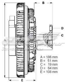 Embrague, ventilador del radiador BERU LK031