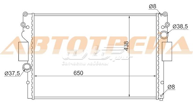 IV0003 SAT radiador refrigeración del motor