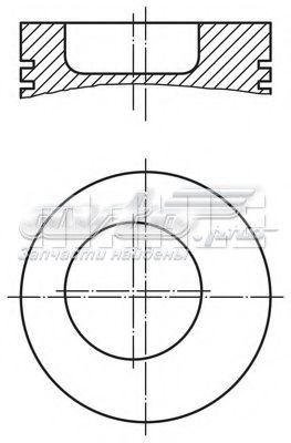 5888537 Fiat/Alfa/Lancia pistón completo para 1 cilindro, std