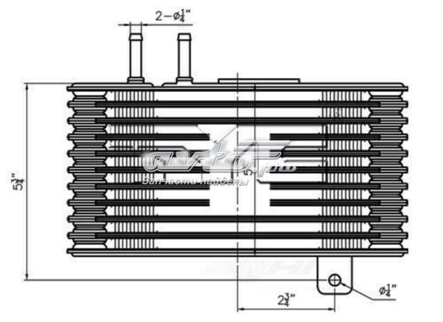 19014 TYC radiador enfriador de la transmision/caja de cambios