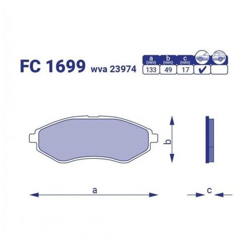 Comprar FC1699 Frico Pastillas delanteras de freno