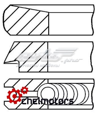 Comprar 0811270000 Goetze Aros de pistón para 1 cilindro, STD