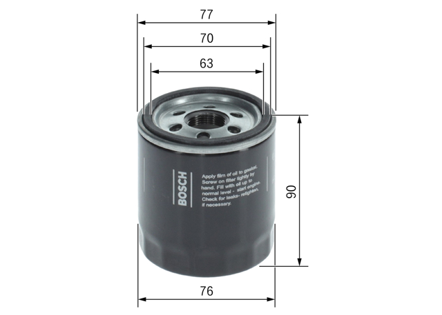 F026407378 Bosch Filtro aceite