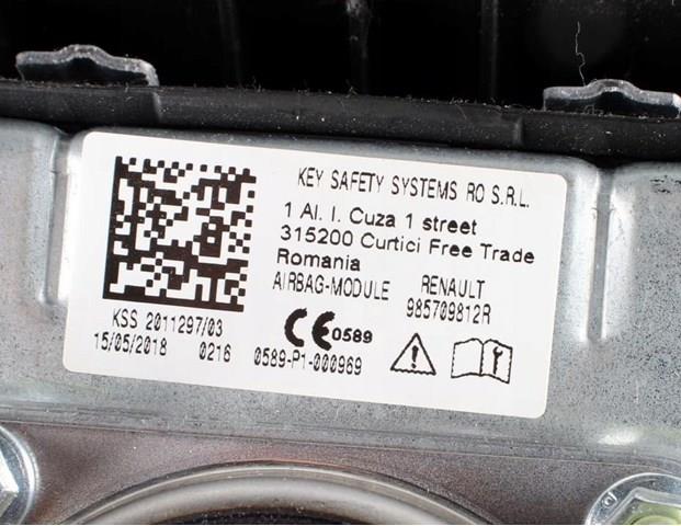 Airbag de volante 985101018R Renault (RVI)