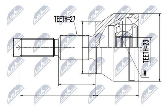 NPZ-FR-049 NTY junta homocinética interior delantera derecha