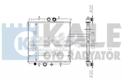 Radiador refrigeración del motor KALE 213200