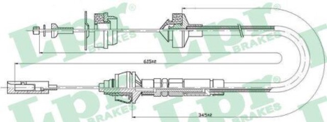 C0025C LPR cable de embrague