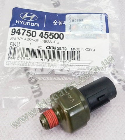 9475045500 Hyundai/Kia indicador, presión del aceite