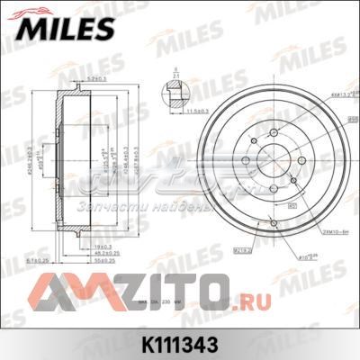 K111343 Miles freno de tambor trasero